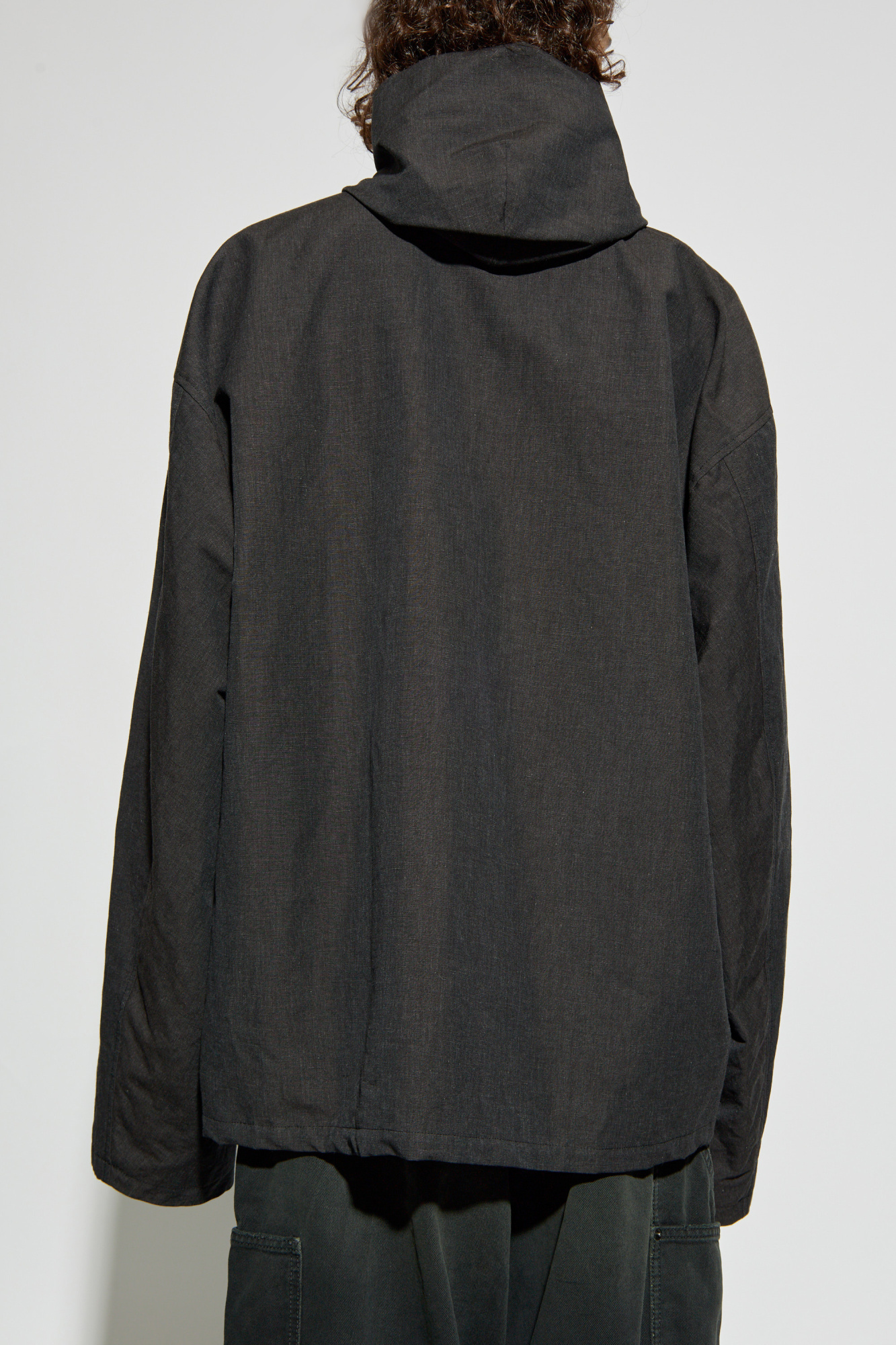 ジャケット Balenciaga Black Cotton Oversize Jacket Black Light jacket with logo Balenciaga - Vitkac AS
